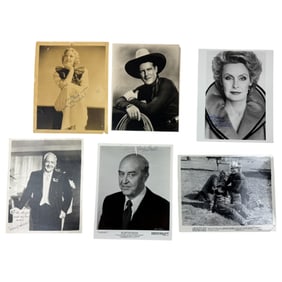Vintage Signed Photos of Hollywood Actors and Actresses