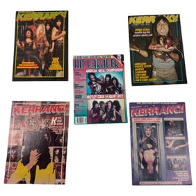 Vintage Kerrang and Hit Parader Magazine Lot
