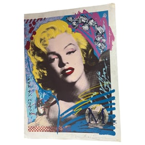 Vintage Richard Duardo A/P "Marilyn Monroe" Serigraph 31"x40"