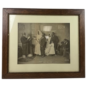 Black Americana Knaffl and Bro Studio Vintage Print of Honey Does Yo Lub Yo Man