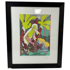 Vintage Print of Gohan Wilson's Whoops, Sorry Wrong Planet Limited Edition 123/125, Size is 22x18