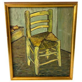 Impressionists Art Reproduction of Van Goghs Chair by Kazuko Miyamoto