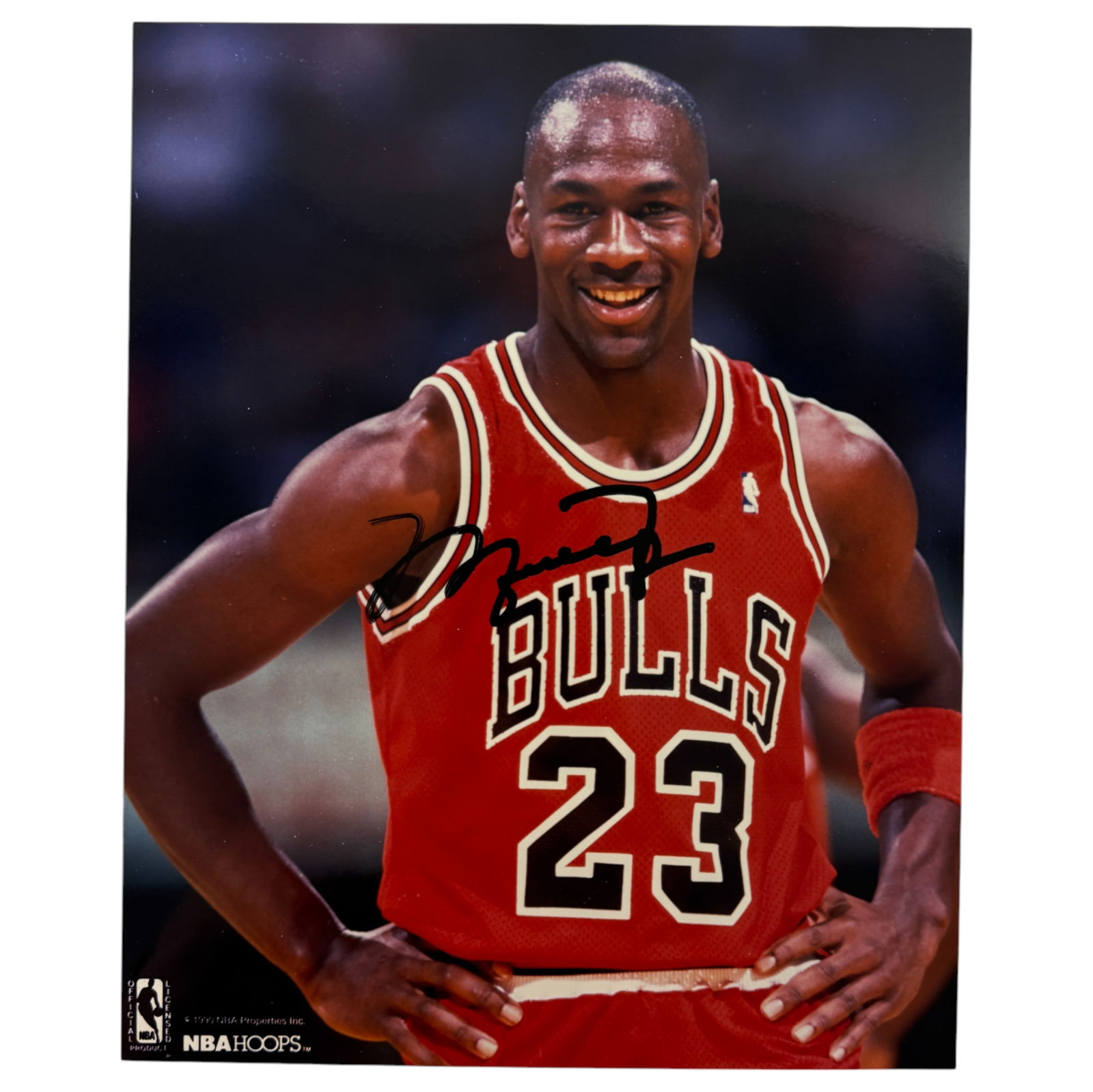 Vintage NBA Bulls Basketball Color Photo Signed Michael Jordan 8 x 10 (1 of 3)
