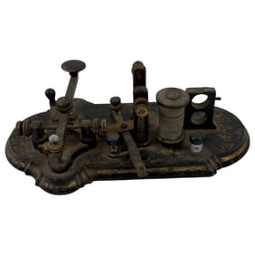 Vintage Telegraph Key and Coder From the late 1800s to Early 1900s