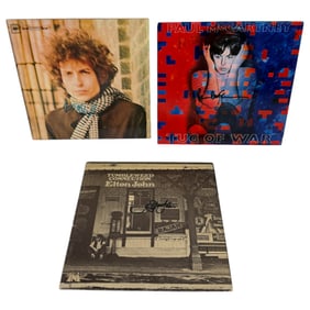Vintage Vinyl Records Lot of 3 Signed