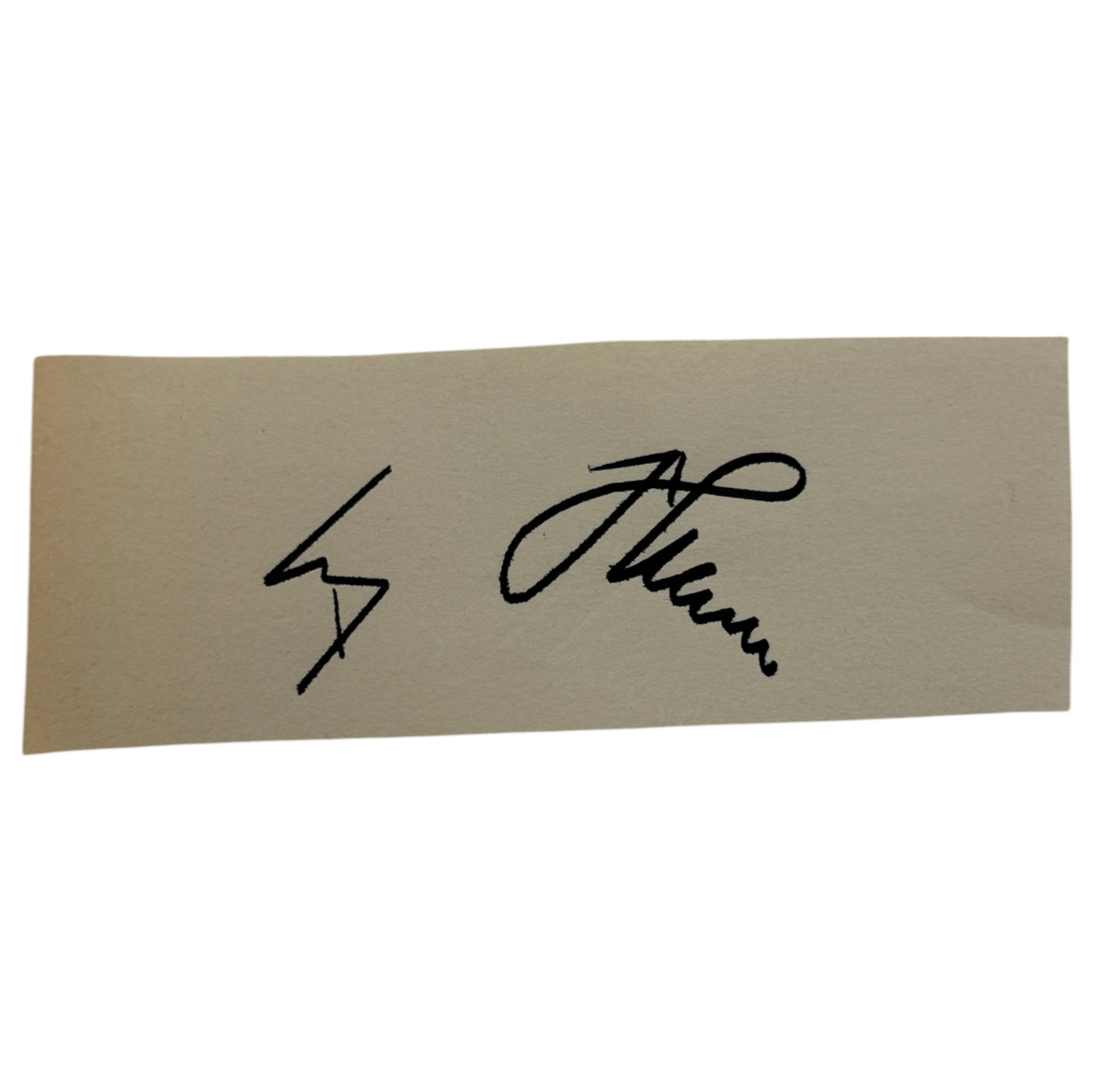 WWII GERMAN REICH ADOLF HITLER CUT AUTOGRAPH: WWII GERMAN REICH ADOLF HITLER CUT AUTOGRAPH 5.5" x 2.1" fountain pen