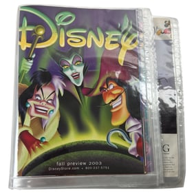 Vintage Large Disney Villains Fall Preview Binder 2000s