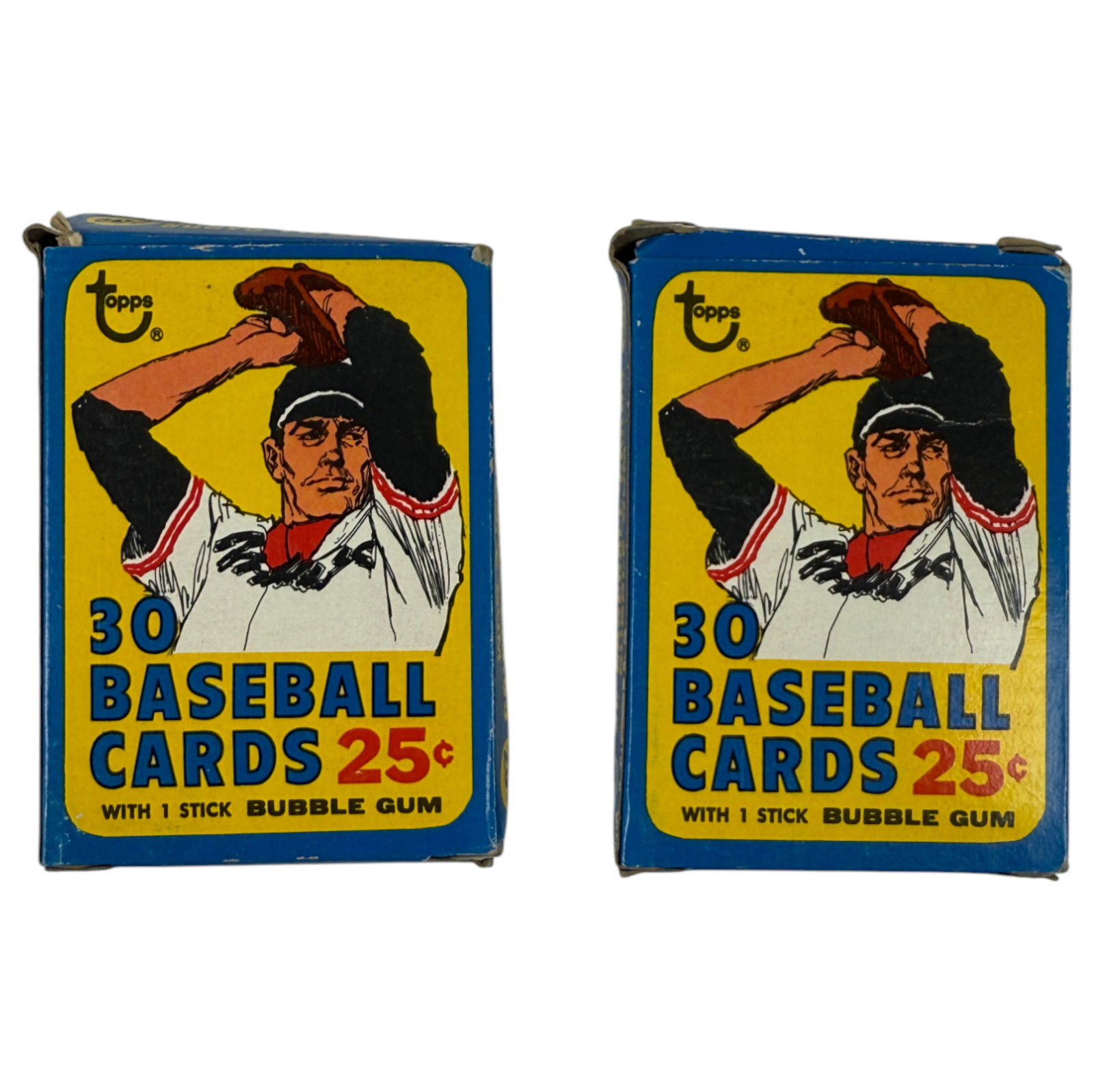 1970s Topps Baseball Cello Pack Trading Card Collection Lot of 2 packs 60 cards (1 of 5)