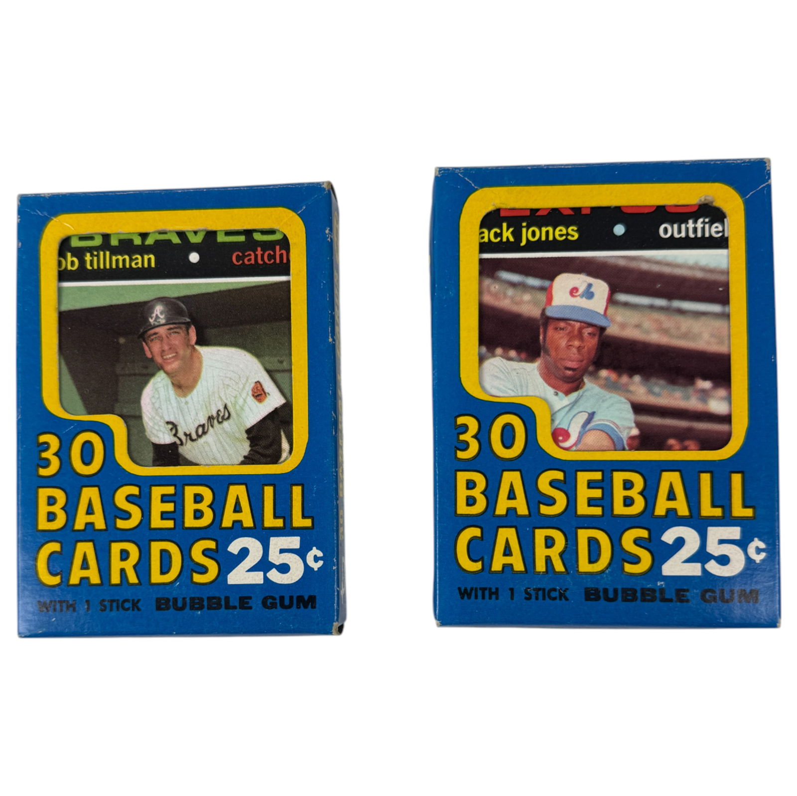 1970s Topps Baseball Cello Pack Trading Card Collection Lot of 2 packs 60 cards (1 of 5)