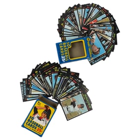 1970s Topps Baseball Cello Pack Trading Card Collection Lot of 2 packs 60 cards