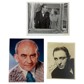 Vintage Black and White Movie Photos - Signed Celebrity Actors & Actresses - Lot 8" x 10"