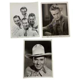 Vintage Black and White Movie Photos - Signed Celebrity Actors & Actresses - Lot 8" x 10"