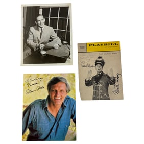 Vintage Black and White Movie Photos - Signed Celebrity Actors & Actresses - Lot 8" x 10"