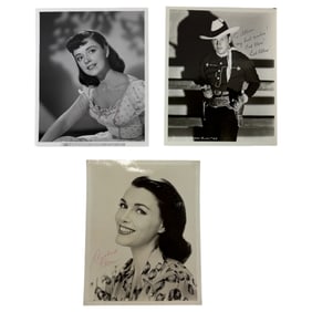 Vintage Black and White Movie Photos - Signed Celebrity Actors & Actresses - Lot 8" x 10"