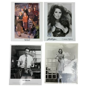Vintage Black and White Movie Photos - Signed Celebrity Actors & Actresses - Lot 8" x 10"