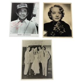 Vintage Black and White Movie Photos - Signed Celebrity Actors & Actresses - Lot 8" x 10"