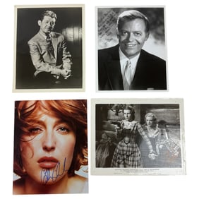 Vintage Black and White Movie Photos - Signed Celebrity Actors & Actresses - Lot 8" x 10"