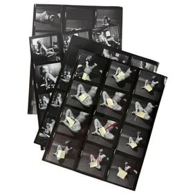 Vintage Adult Gay Male Interest Movie Sceen Shoot Film Production Contact Sheet Photo Mike Strapp