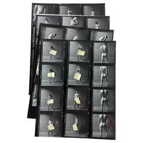 Vintage Adult Gay Male Interest Movie Sceen Shoot Film Production Contact Sheet Photo Lot