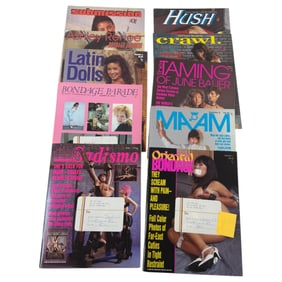 Vintage Adult Nude Magazine Collection Lot of 10 NOS