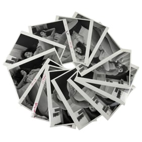 Vintage Black and White Photos Movie Shoot Nudes lot of 15 Photos