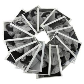 Vintage Black and White Photos Movie Shoot Nudes lot of 15 Photos