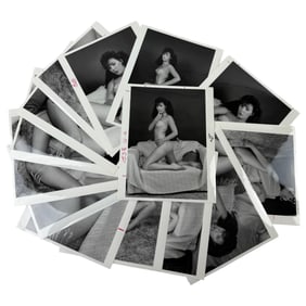 Vintage Black and White Photos Nudes lot of 15 Photos