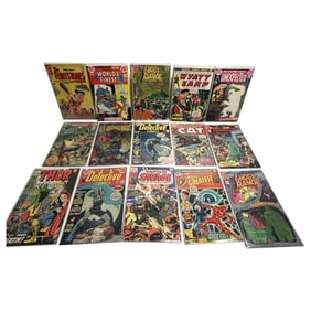 Vintage Comic Book Marvel DC Collection Lot of 15 Books