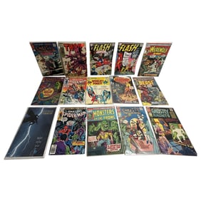 Vintage Comic Book Marvel DC Collection Lot of 15 Books