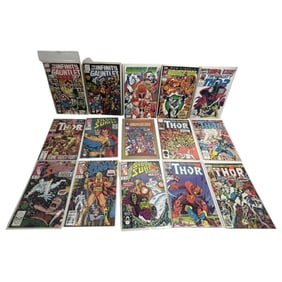 Vintage Comic Book Marvel DC Collection Lot of 15 Books