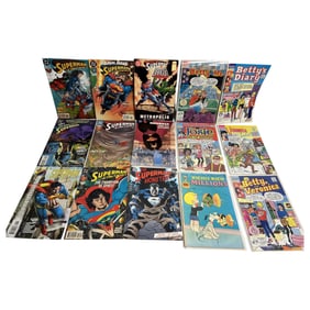 Vintage Comic Book Marvel DC Collection Lot of 15 Books