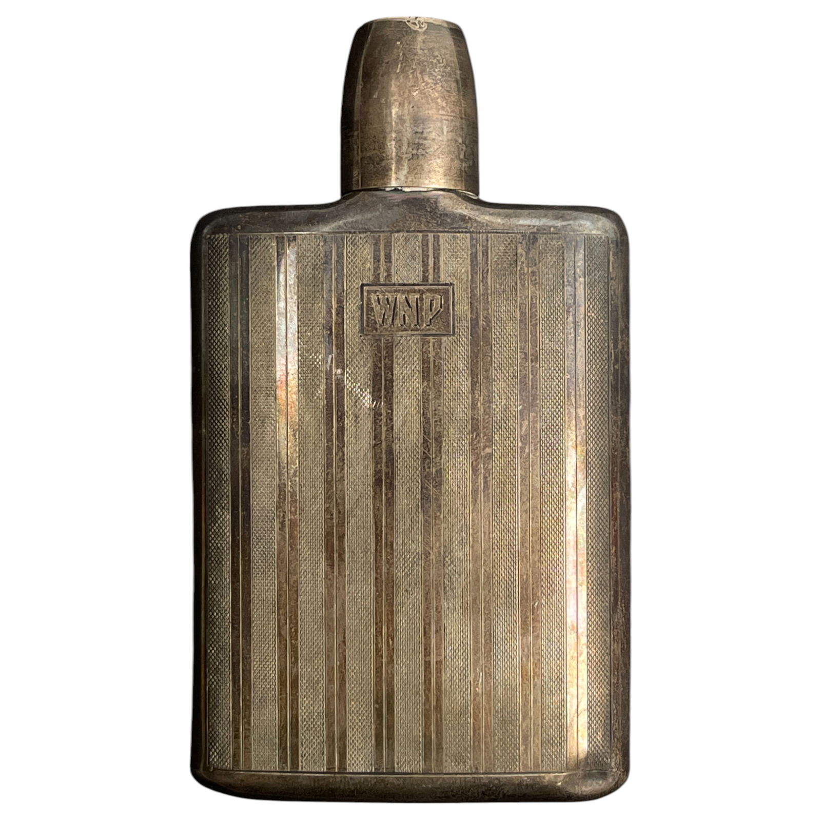 Vintage WNP Sterling Silver Alcohol Flask: Vintage WNP Sterling Silver Alcohol Flask. Approximately 181.37 grams.