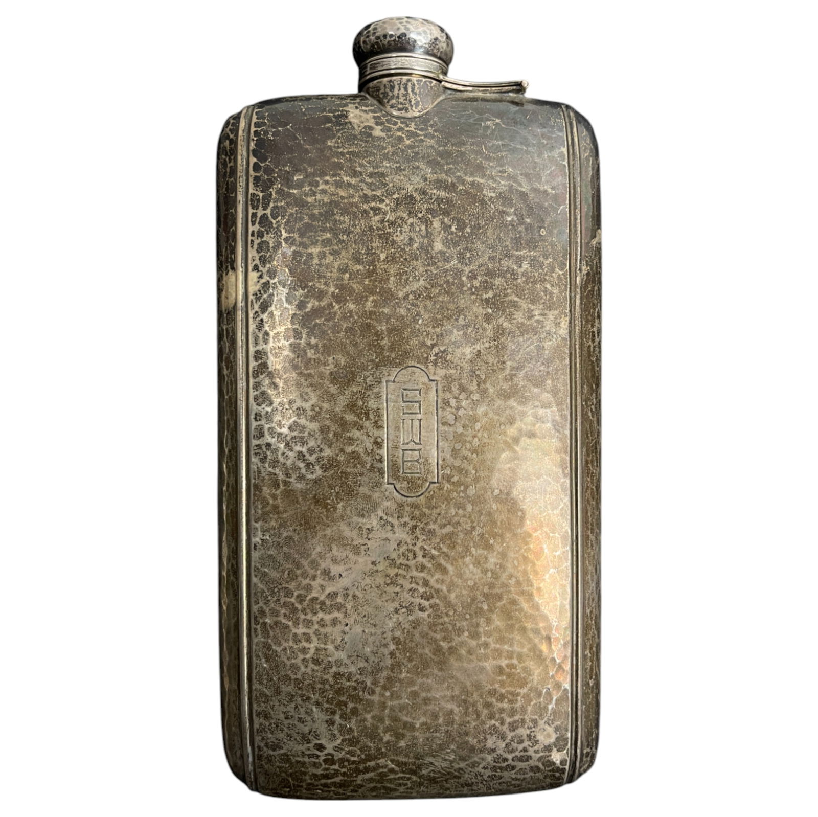 Antique SWB Sterling Silver Alcohol Flask: Antique SWB Sterling Silver Alcohol Flask. Approximately 345.23 grams.