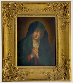 19th Century Italian - Oil on Canvas, Our Lady of Sorrows, The Virgin Mary