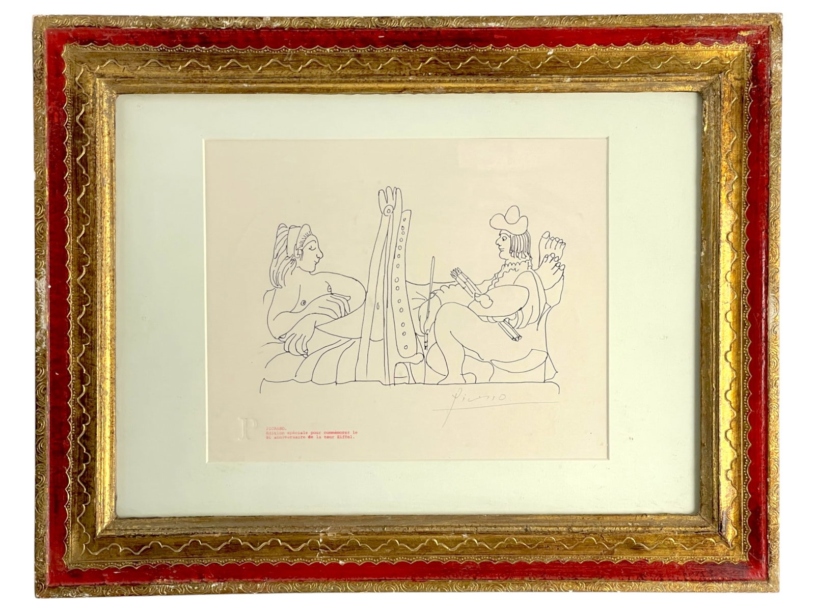 Pablo Picasso - Lithograph Signed Bottom Right and Embossed Bottom Left (1 of 5)