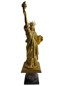 Frederic Auguste Bartholdi (1834-1904) - Statue of Liberty Bronze Statue Signed and Dated