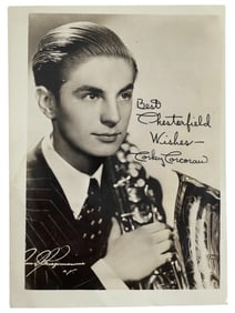 Corky Corcoran(1924-1979) - American Saxaphonist Signed B&W Photograph