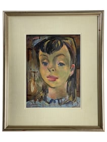 Andre Derain (1880-1954) - Signed Oil Portrait of Young Woman