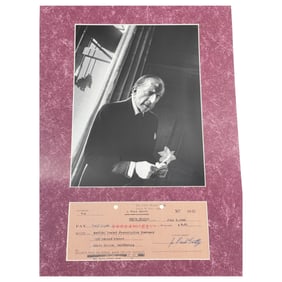 Paul Getty - Original Hand Signed Check Dated 1946