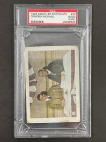 1928 Amatller Chocolate Boxing Jack Dempsey & Rickard #30 PSA 2