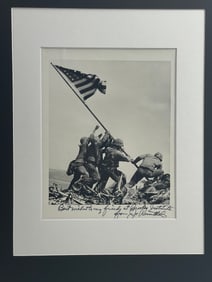 Joseph John Rosenthal - "Flag Raising on Mt. Suribachi, Iwo Jima" (1945) Hand Signed Silver Gelatin