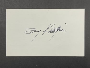 Dong Kingman (Chinese-American Artist, 1911-2000) Cut Signature