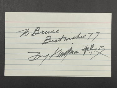 Dong Kingman (Chinese-American Artist, 1911-2000) Cut Signature