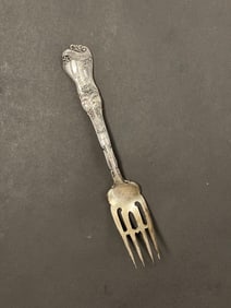 Antique Civil War Era Sterling Silver Fork