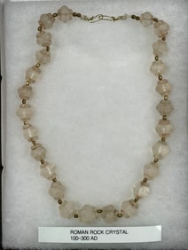 Ancient Roman 100-300AD Rock Crystal Necklace