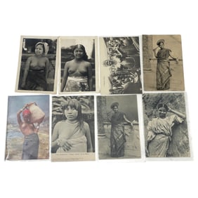 Antique Nude Erotic Ethnic Real Photo Postcard Collection Lot