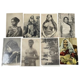 Antique Nude Erotic Ethnic Real Photo Postcard Collection Lot