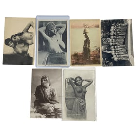 Antique Nude Erotic Ethnic Real Photo Postcard Collection Lot