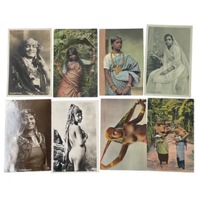 Antique Nude Erotic Ethnic Real Photo Postcard Collection Lot