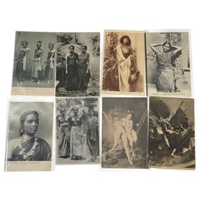 Antique Nude Erotic Ethnic Real Photo Postcard Collection Lot